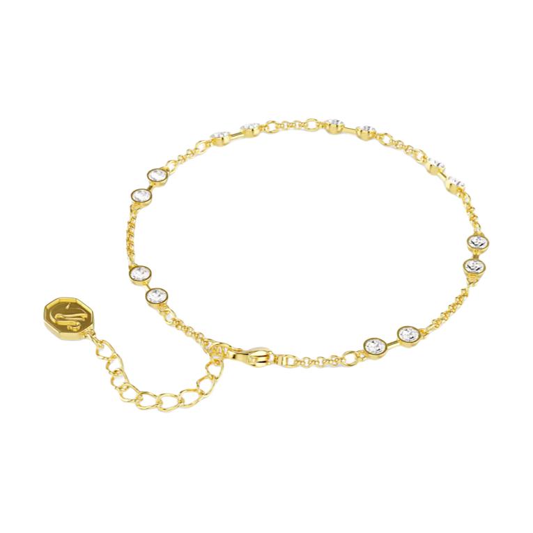 Swarovski Faux Crystal Bracelets Unisex Gold