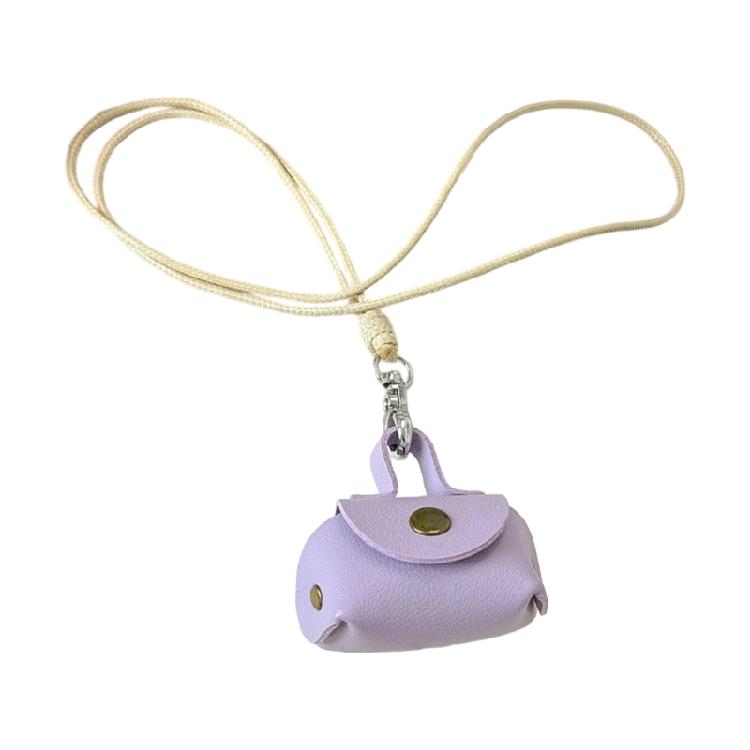 

Modern PU Leather Necklace Bag Pendant Neck Chain Charm Designed For Fashion Forward Women Who Love To Stand Out фіолетовий