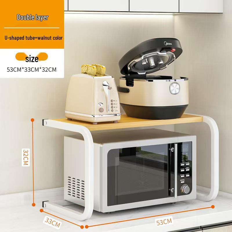 

Двухуровневая кухонная стойка для микроволновки и рисоварки