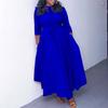 2024 Frühling Sommer Mode Afrikanisch Inspiriertes Übergrößen Damen Spitzen Maxikleid