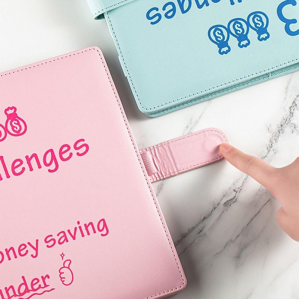 PU 100 Envelope Challenge Notebook Colorful Money Organizer  Office Stationery Supplies