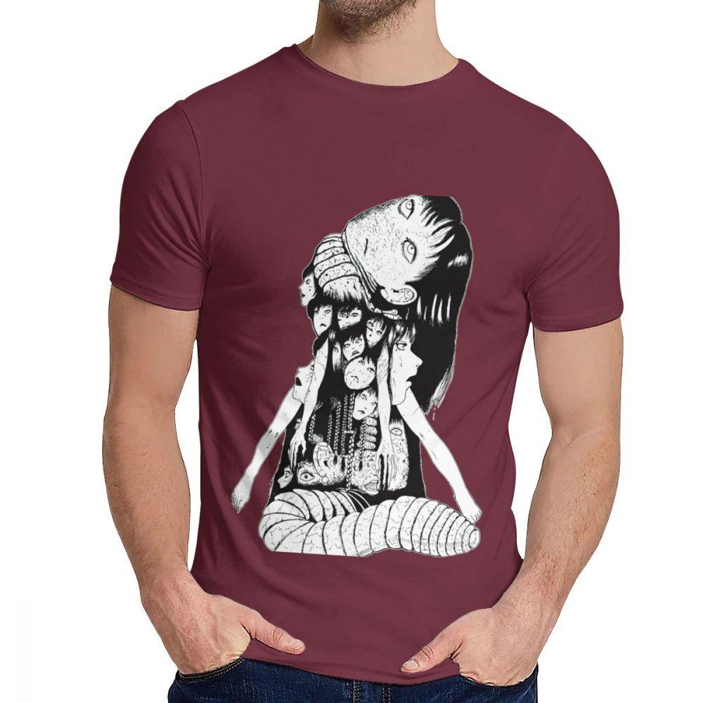 Soft Tomie Japenese Scare Junji Itou T Shirt Man S Retro Style Soft Cotton Classic Round