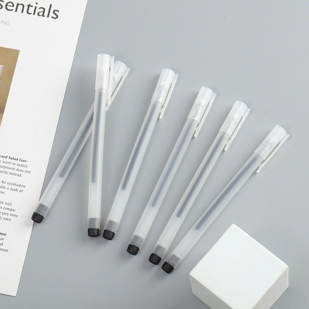 10Pcs Needle Tip Gel Ink Pen Matte Student Gel Pen Durable Exam Pen Study Note Taking