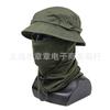 Summer Camouflage Penny Hat Set, Multifunctional Magic Scarf, Fishing Hat, Fisherman's Hat, Sun Protection Breathable Hat