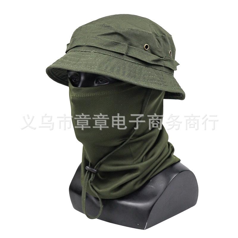 Summer Camouflage Penny Hat Set, Multifunctional Magic Scarf, Fishing Hat, Fisherman's Hat, Sun Protection Breathable Hat