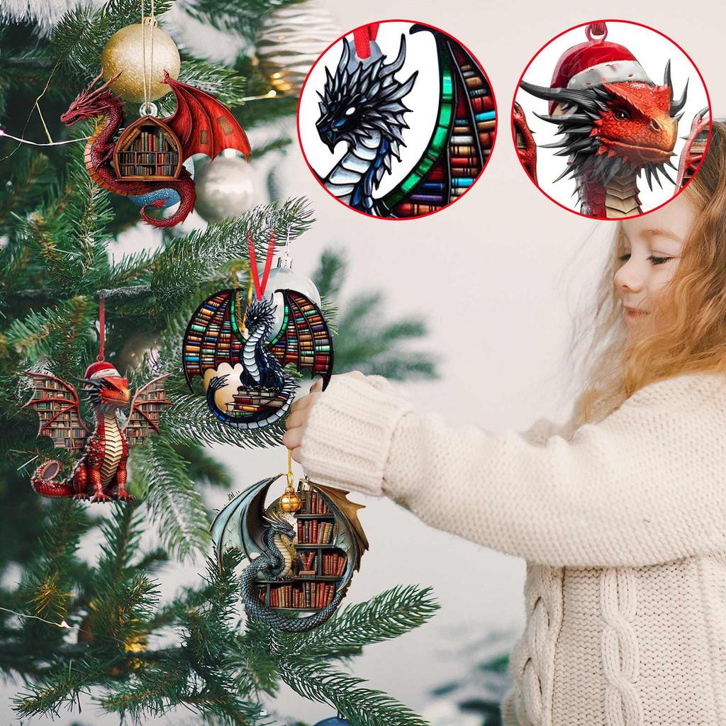 Cartoon Box Horse Pendant Popular Series Chain Christmas Tree Pendant Gift Christmas Decoration