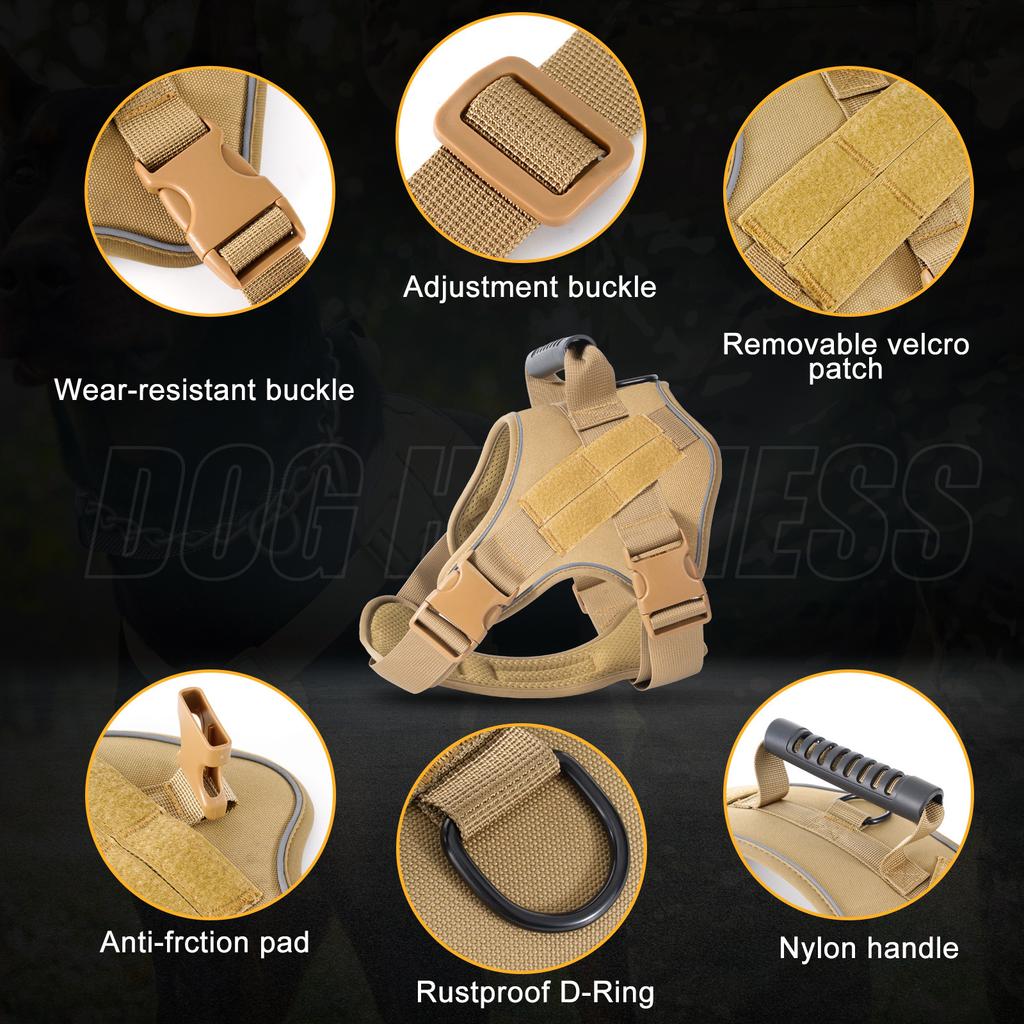 Dog Tactical Vest Medium Large Dog Golden Retriever Satsuma Shepherd Pet Quick Release Dog Chest Strap Traction