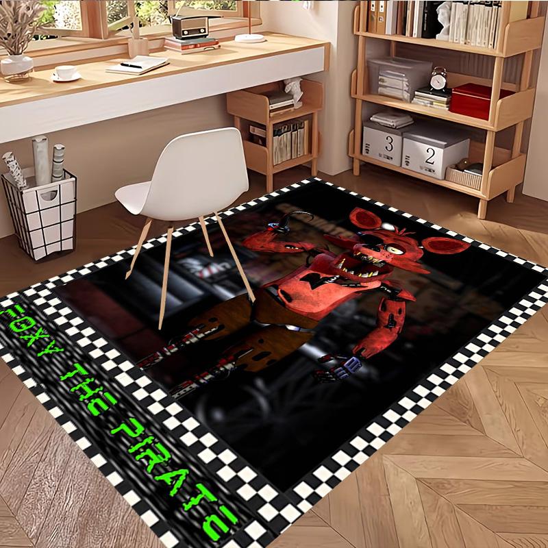 Five Nights at Freddy's Druckteppich, Waschbarer Bodenteppich, Für Eingangsbereich Schlafsaal Waschküche Büro Arbeitszimmer, Heimdekoration Geburtstag Weihnachtsgeschenk