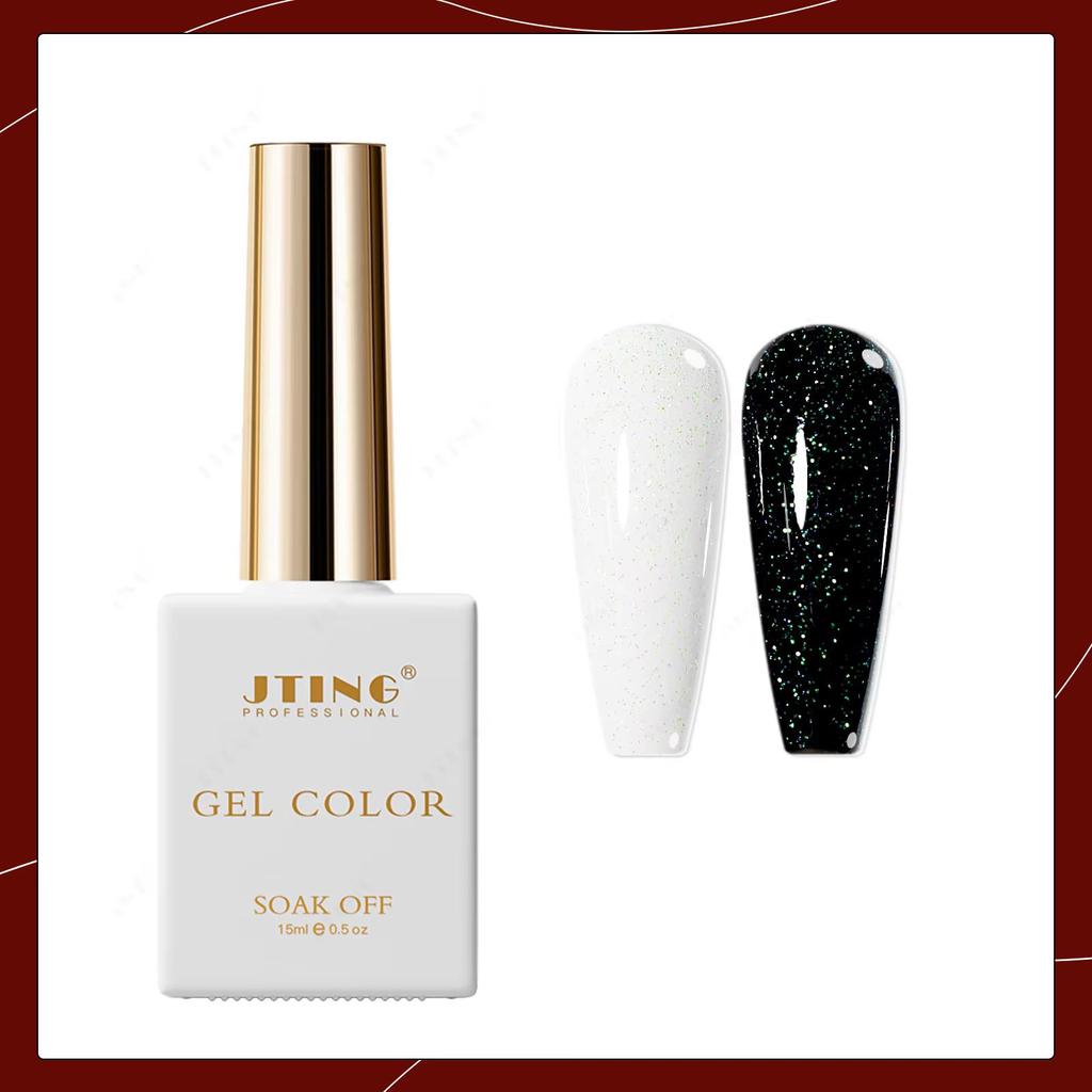 JTING Newest Design Shimmer Top Coat Gel Polish Long Lasting Glitter Shimmer Top Coat for Nail Art ODM/OEM Free Private Custom