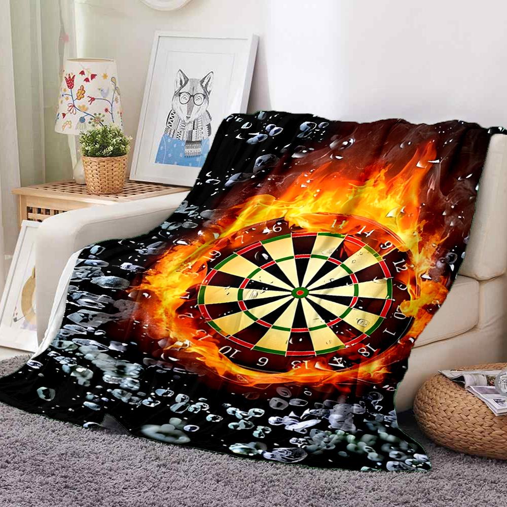 Flame Ice Darts Flannel Blanket Throw Blanket Soft Warm Sofa Bed Camping Car home Decor Unique Christmas Gift C930611