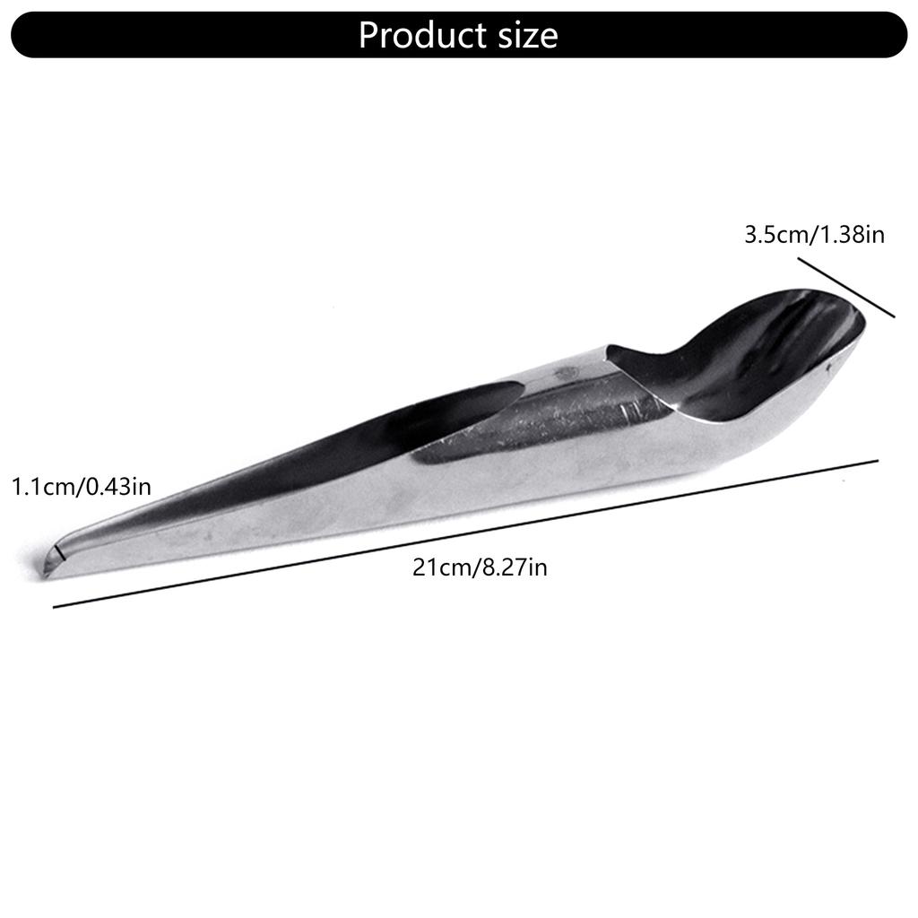 Velká nerezová lžíce na krmení ptáků pro papoušky a domácí ptáky s dlouhou rukojetí pro snadné krmení v kleci, naběračka