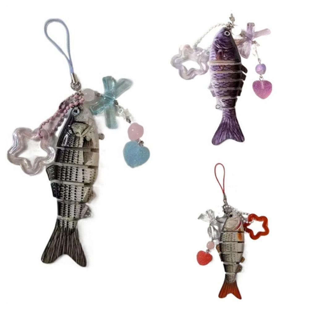 Handmade Simulated Fish Keychain Exquisite Jewelry Accessories 2025 Mobile Phone Lanyard