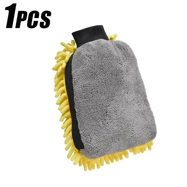 

1/5 шт. Перчатки для мытья автомобиля, водонепроницаемые перчатки из микрофибры, перчатки из синели, варежки для чистки автомобиля, щетки для детализации, двухсторонние перчатки для ухода за автомобилем