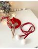 Women's Red 3D Bow Tie Reindeer Top Hat - Christmas Holiday Hair Accessory