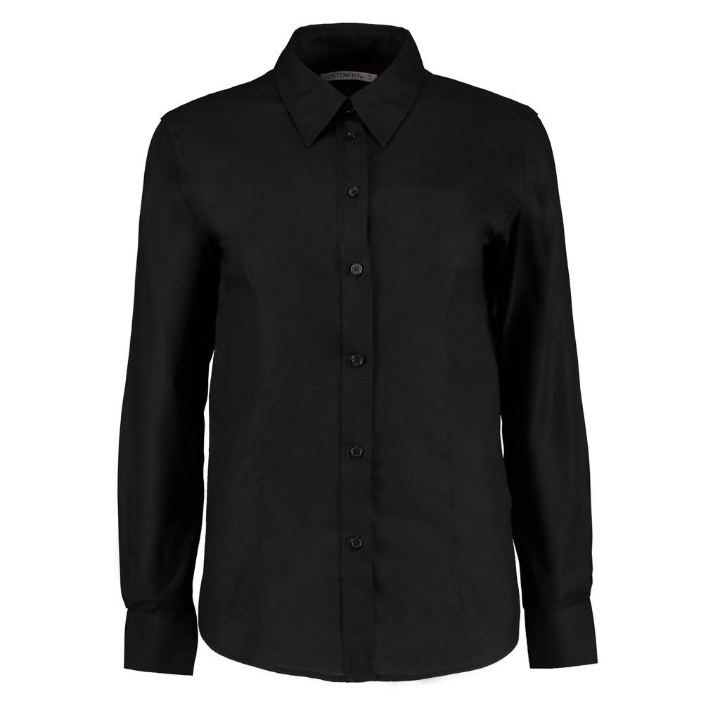 Kustom Kit Womens/Ladies Oxford Tailored Long-Sleeved Shirt