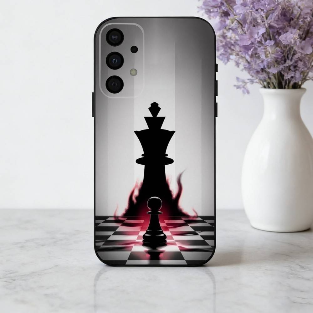 Cool C-Chess A-Art Phone Case For Samsung Galaxy A73,A72,A71,A70,A53,A52,A51,Soft Silicone Black Cover