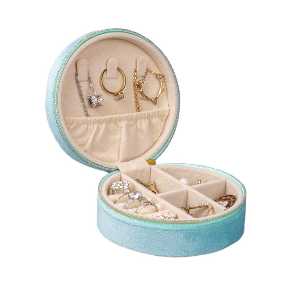 

Multi-function Earring Storage Case Jewelry Holder Ring Display Box Jewelry Packing Bag Gift светло-зеленый
