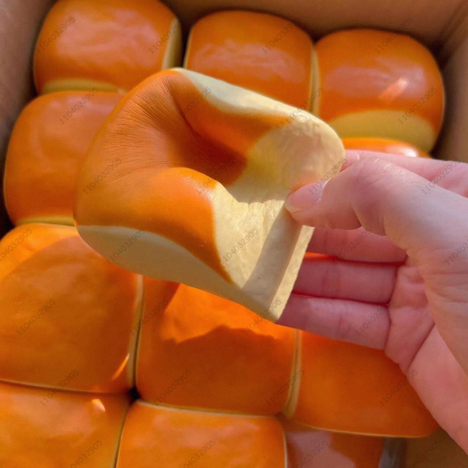 Сквоши Игрушка Медленно Поднимающийся Антистресс Кокосовый Рисовый Пирог Молочный Пирог Влажная Игрушка для Сжимания для Взрослых Детей СДВГ Аутизм Подарки для Девочек Коллекционный