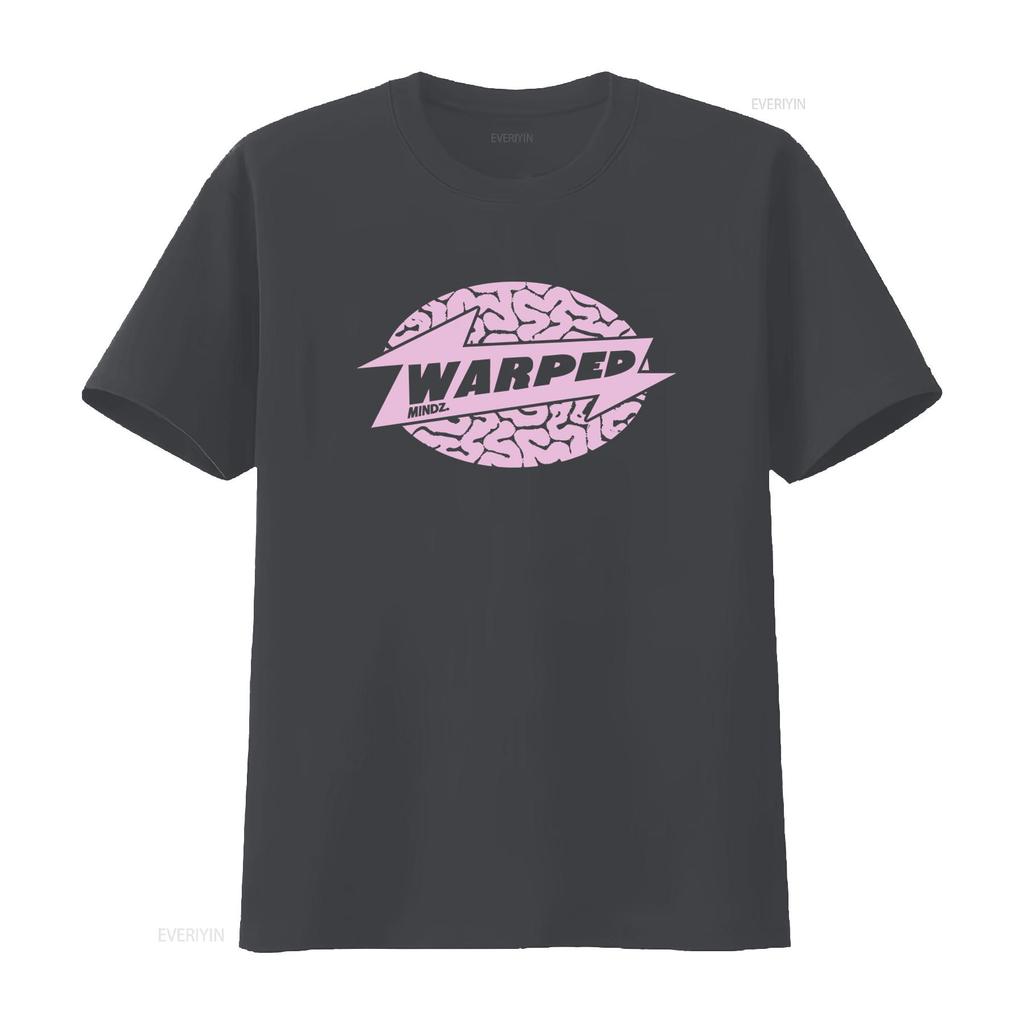 Warped Mindz Stylish T Shirt with Warp Records House Music Techno Aphex Twin Edm Print vintage Washed graphic Soft homme