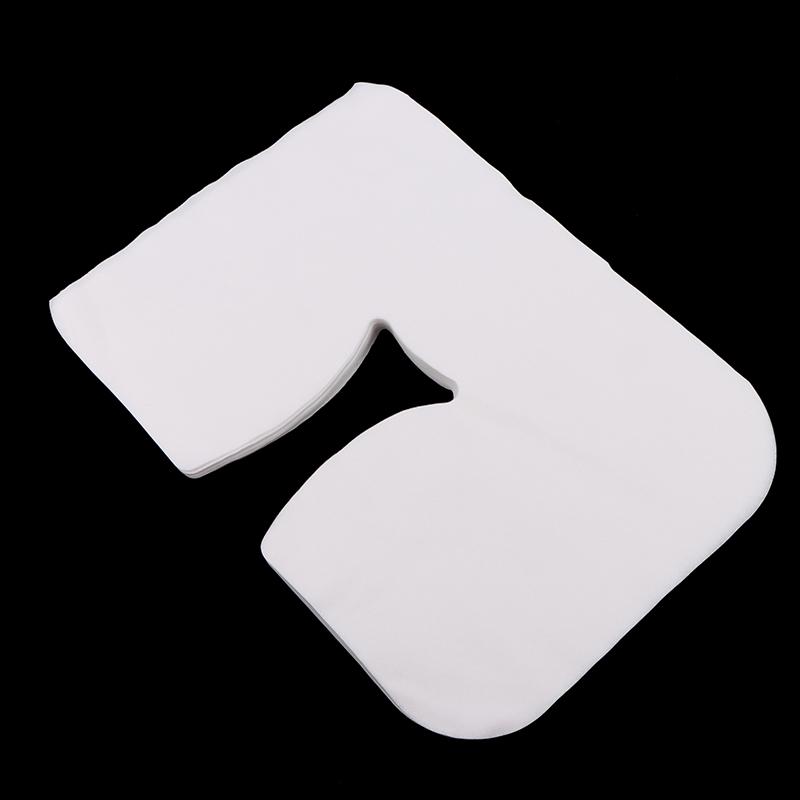 100Pcs Disposable Non-Woven Headrest Pillow Paper Beauty Salon Bed Table Cover Massage Face Cradle Head Rest Pads Covers