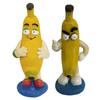 Mini Banana Figurine Ornament, Funny Banana Man Desktop Decoration with Happy And Angry Expressions, Resin Cute Collectible for Home Office Gift