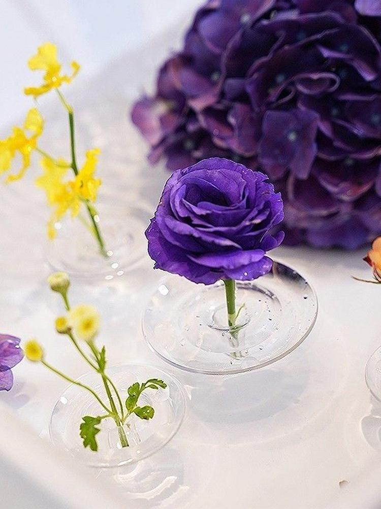 10 szt. pływających uchwytów na kwiaty do aranżacji wnętrz, przezroczysty uchwyt na łodygę misy na kwiaty, wesela, imprezy, majsterkowanie w domu