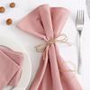 24 Stück 40cm x 40cm Stoffservietten Waschbar Wiederverwendbar Großpackung Einfache Baumwolle Tischserviette für Zuhause Küche Abendessen Hochzeitsdekoration