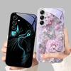 Tempered Glass Case For Samsung A55 A56 A54 A53 A52 A52S A51 A50 A50S Cases For Galaxy A34 A33 A32 A42 Hard PC Glass Phone Cover