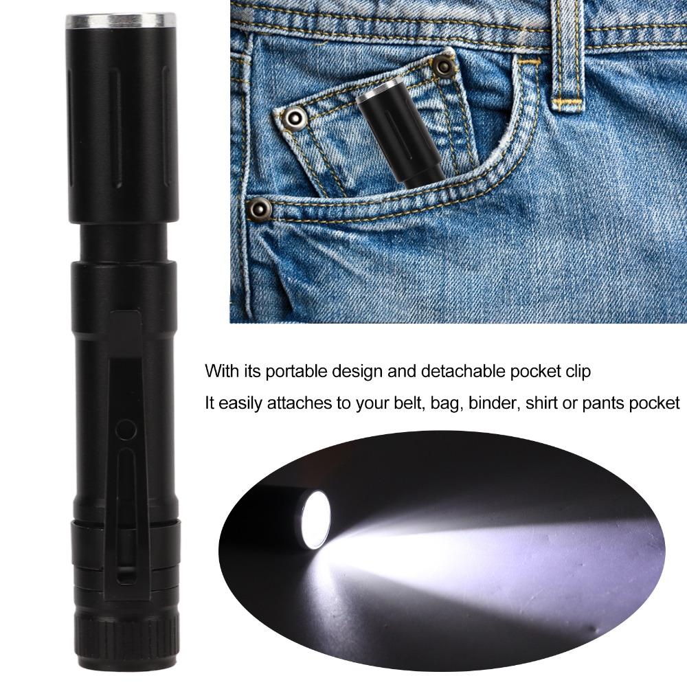 Aluminum Alloy LED Flashlight Waterproof LED Pen Light Durable Pocket Torch  Night Camping