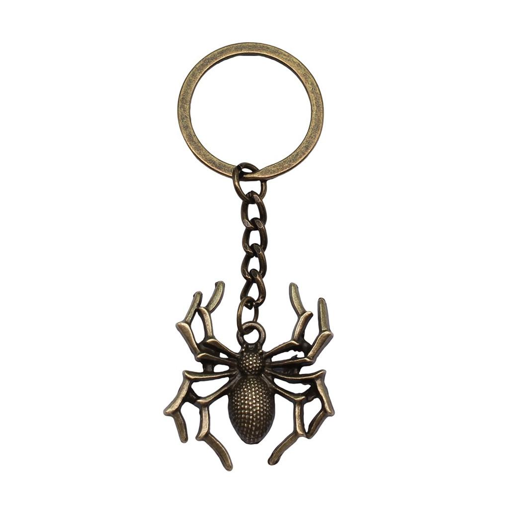 Bat Charm Keychain Spooky Insect Key Holder Halloween Day 28mm Ring