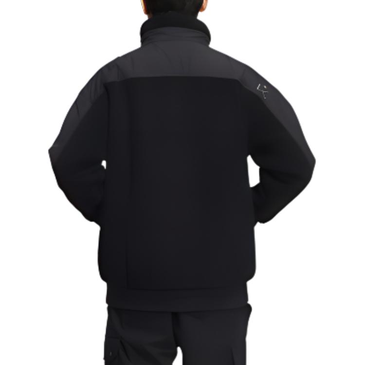 adidas Veste Colorblock Logo Brodé Poche Plaquée Col Montant Manches Longues Homme Vestes Noir HP1388