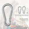 Gourd-Shaped Galvanized Iron Screw-Lock Carabiner (Pack of 8)