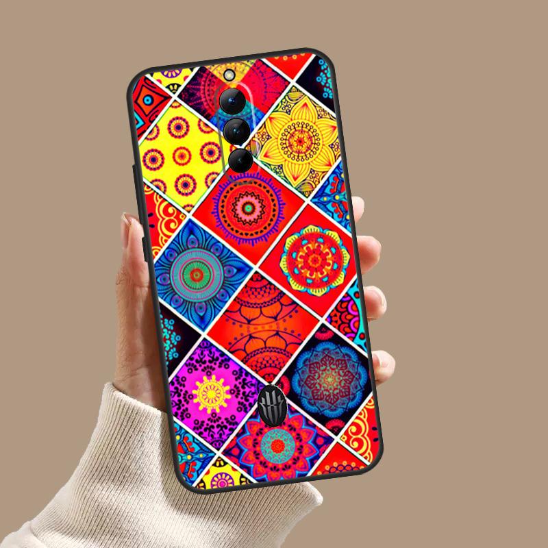 Moroccan Mosai Tile Pattern Case For ZTE Nubia Red Magic 11 9S 8S 8 9 10 10S Pro Plus 6 7 6S 7S Pro 5G 6R 10 Air Cover