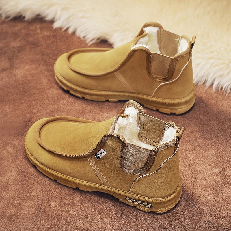 

Новые зимние мужские зимние ботинки, мужская спортивная обувь с высоким берцем, модная повседневная обувь, хлопковые теплые удобные легкие ботинки для мужчин