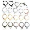 14x12mm 30pcs High Quality Silver Plated Rose Gold Color Rhodium Plated Brass French Earring Hooks Wire Settings Base Whole Sale