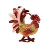 Premium Alloy Rooster Figurine Box With Enamel Finish For Safekeeping Valuables And Gifts Jewelry Organiser