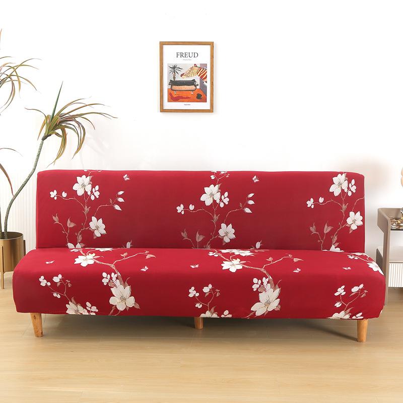 Эластичный чехол на L-образный диван без подлокотников из молочного шелка полностью облегающий чехол на диван-кровать противоскользящий пыленепроницаемый защита для мебели домашний декор M155-190cm 2960₽