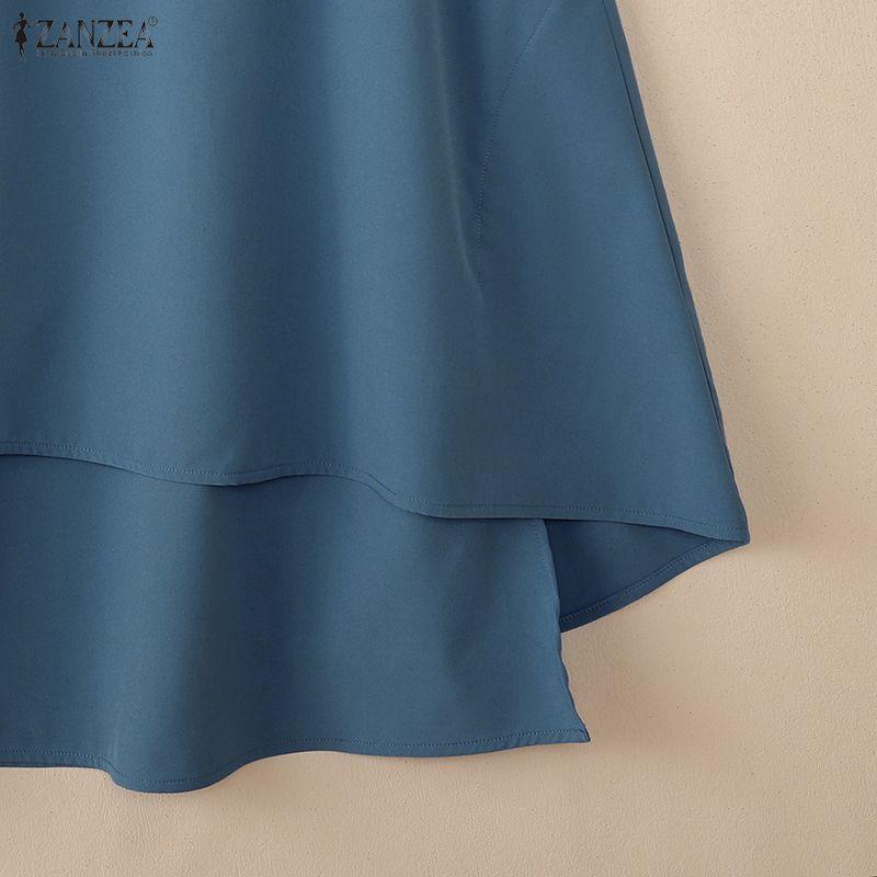 ZANZEA Fuste Midi Largi Casual pentru Femei, Culoare Solidă