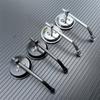 Motorcycle Rearview Side Mirror with 10mm Screws Universal Round  Retro Modified Motorbike Cafe Racer Rearview Mirrors