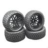 4 Pieces Car Tires 1:10 Replacement Assembly Buggy Modification Vehicles Wheels for 94166