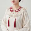 Embroidery Design Hanfu Collar Chinese Style Horse-face Skirt Yunjian Collar  Chinese Traditional