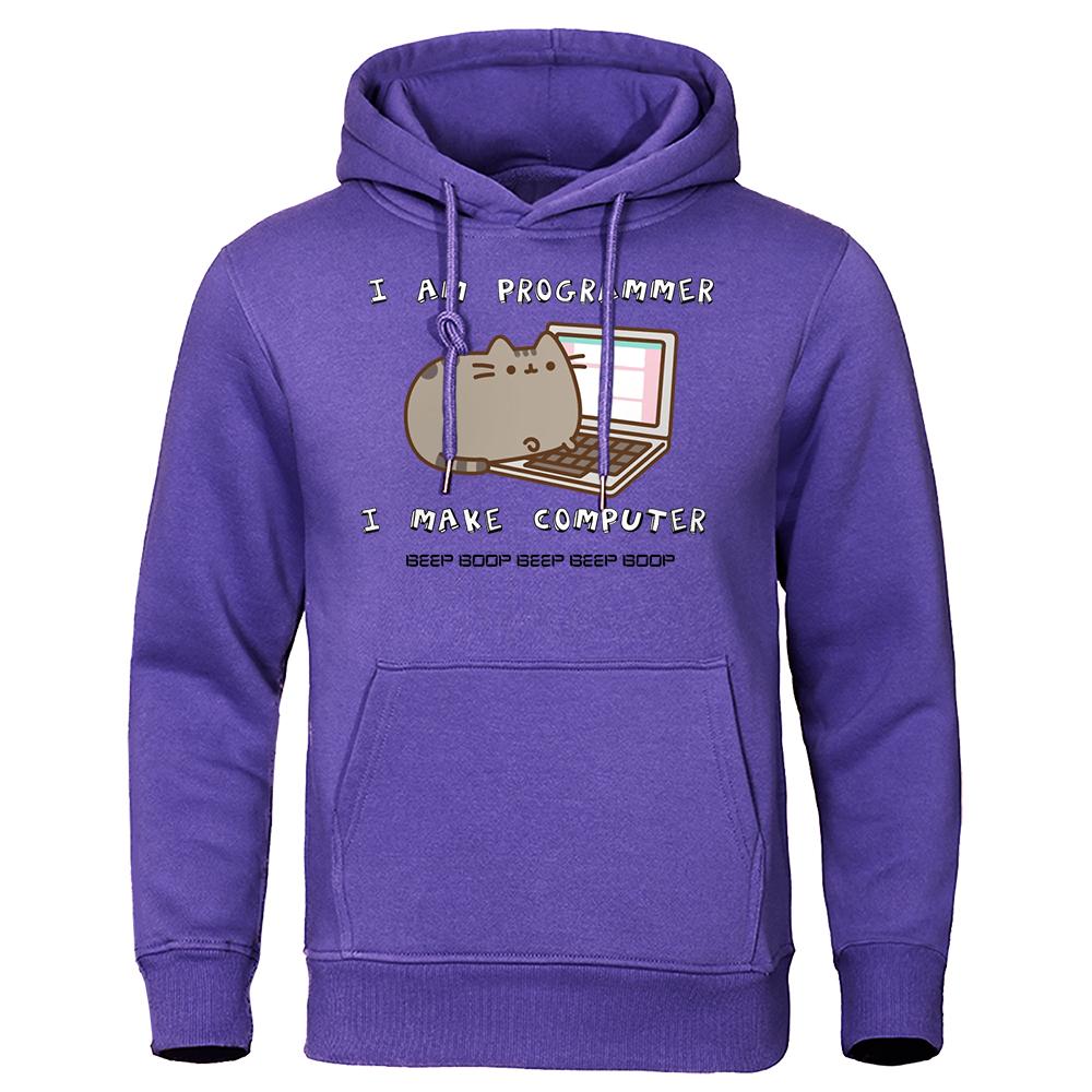 Sunt Programator Creez Calculator Hanorac Designer Fleece Streetwear Hip Hop Modă Trening Harajuku Creativitate Hanorace