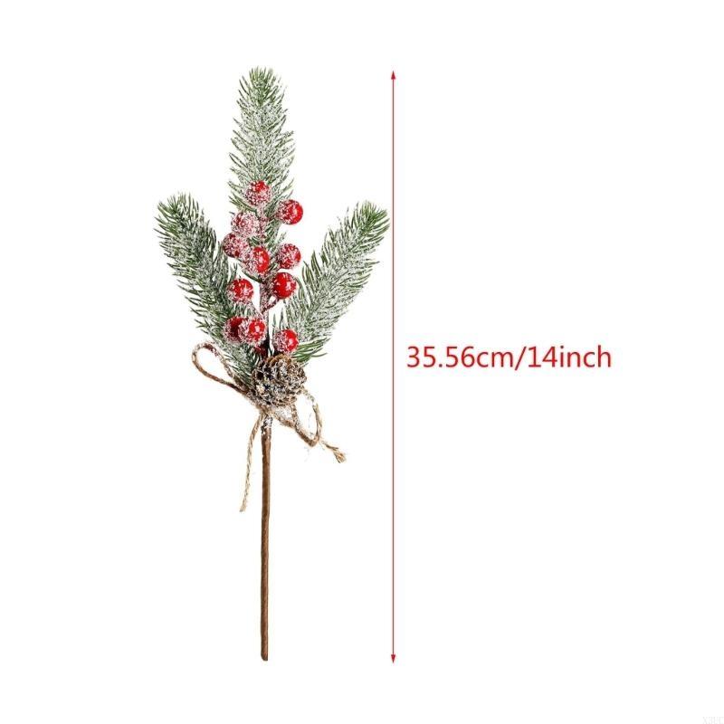 Small Christmas Tree Festive Tabletop Decoration with Natural Pine Cones and Decorations Ornament X3UC