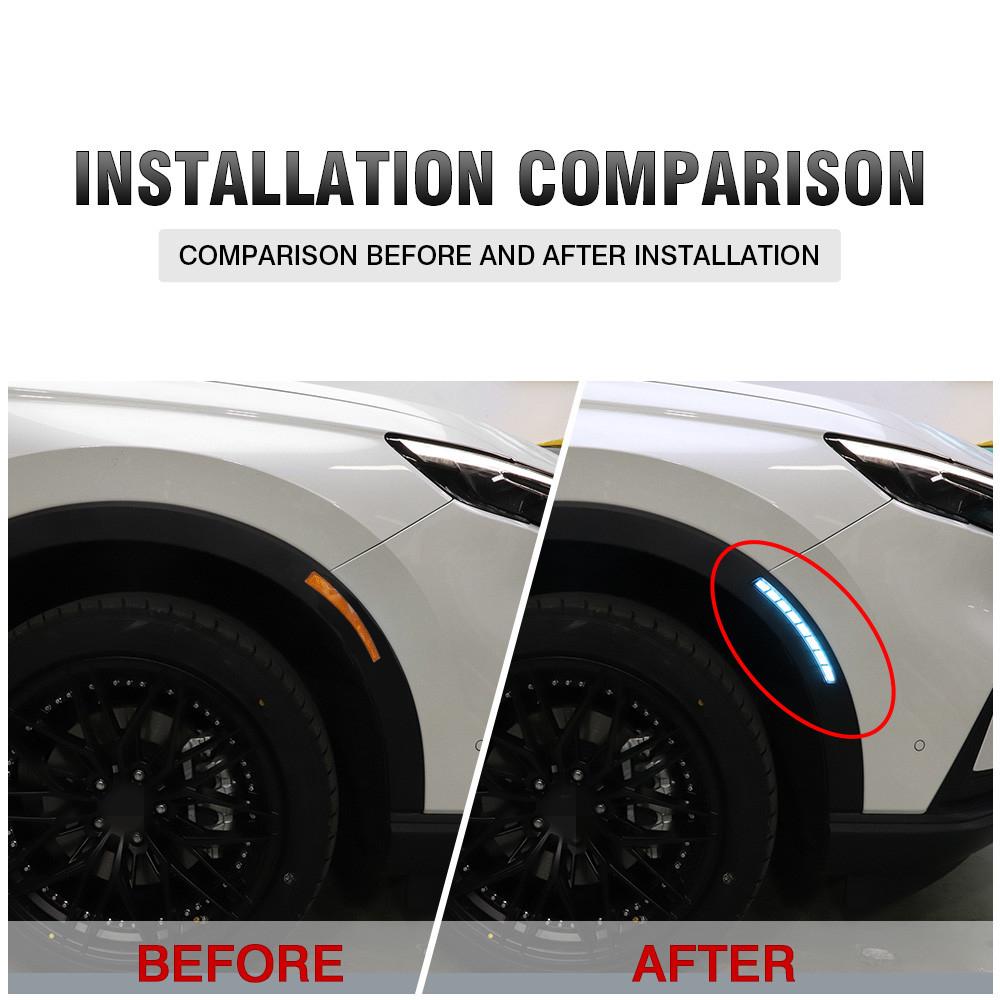 Pair Car Side Marker Lights Turn Signal Fog Lights 12V For Honda CR-V 2023-2024