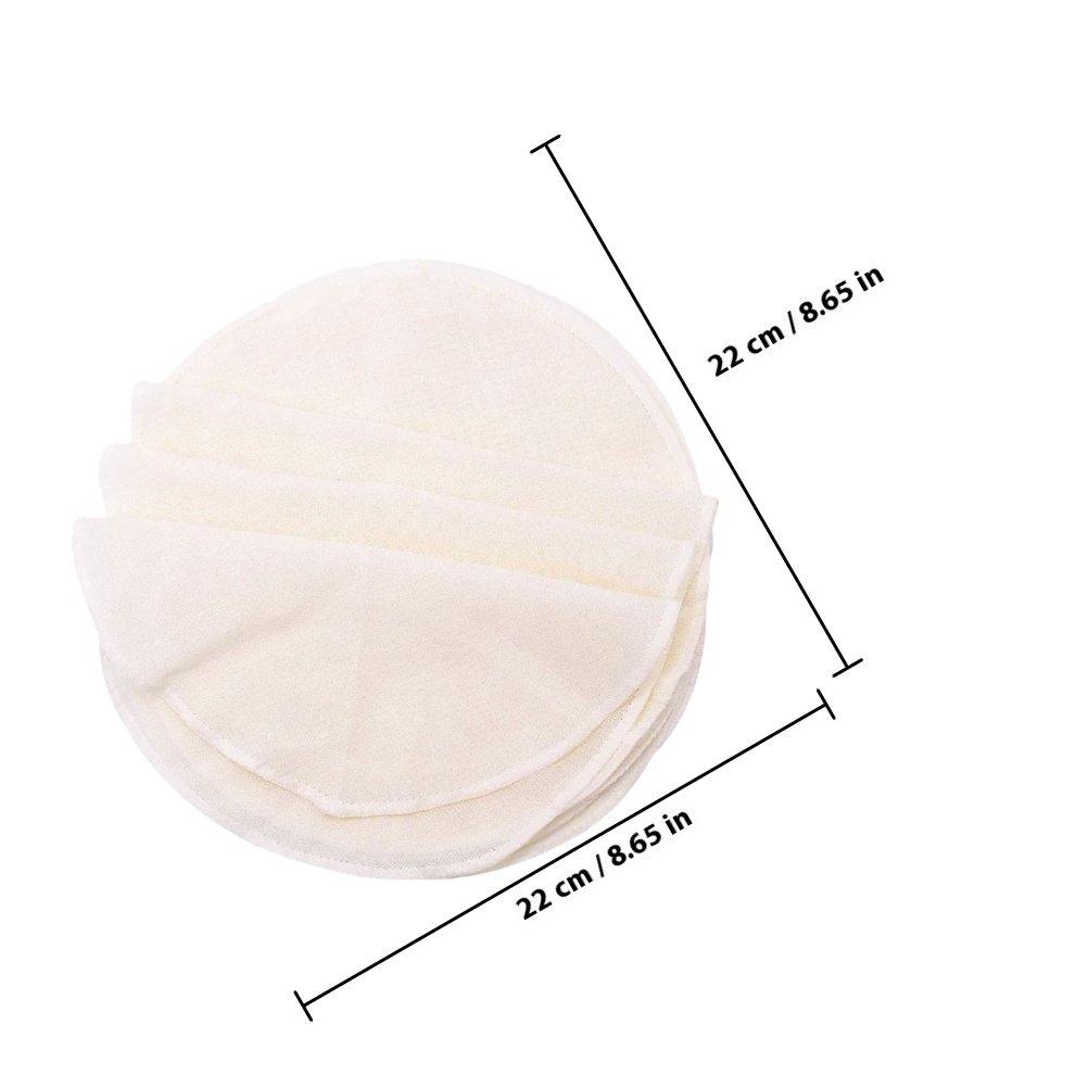 10Pcs Round Steamer Cloths Cotton Reusable Steamer Liners Breathable Nonstick Steaming Pads for Kitchen Home Cooking Food