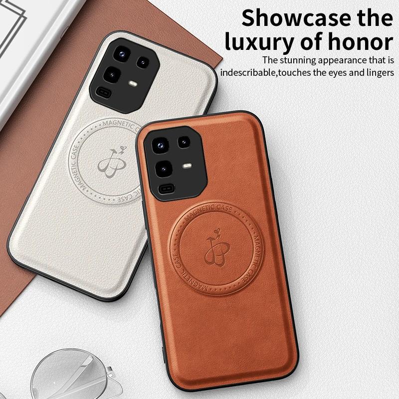 Wireless Charging Magnetic Case for Infinix Note 50 Pro 4G 50 Pro+ 50x 5G Protective Cover PU Leather Hard Back Shell Coque