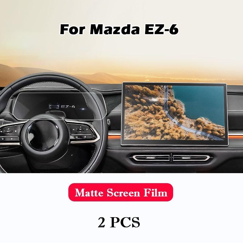 For Mazda EZ-6 EZ6 2024 2025 Tempered Glass Screen Protector Film Car Infotainment Radio GPS Navigation Dashboard Accessories