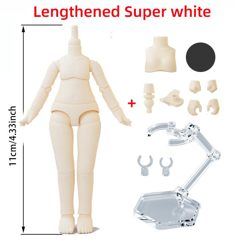 9.6cm 11CM Moveable Joints Doll toys YMY body suitable for GSC head ob11 1/12BJD doll body spherical joint doll toy hand set