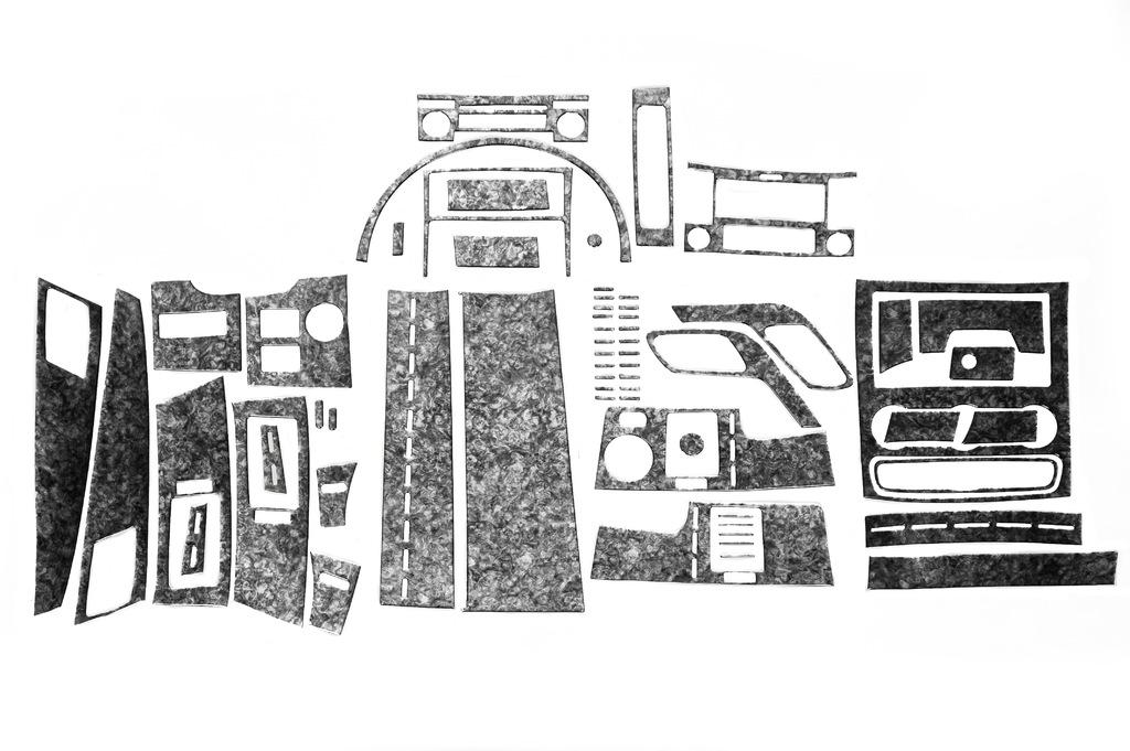 Накладки на панель (Meric, 60 деталей) Титан для Mercedes Sprinter W906 2006-2018 гг