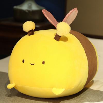 Bee Plush Pillow Soft Safe Stuffed Animal Toy Creative Design Versatile Girls Doll